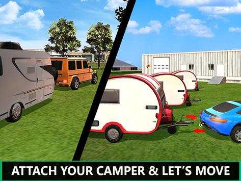 Camper Van Trailer Truck Driving Simulator screenshot 11