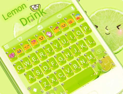 Lemon Drink Emoji Keyboard screenshot 5