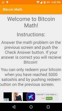 Bitcoin Math - Free Bitcoin! screenshot 2