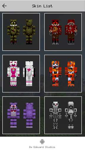 Skin FNAF for Minecraft PE screenshot 5