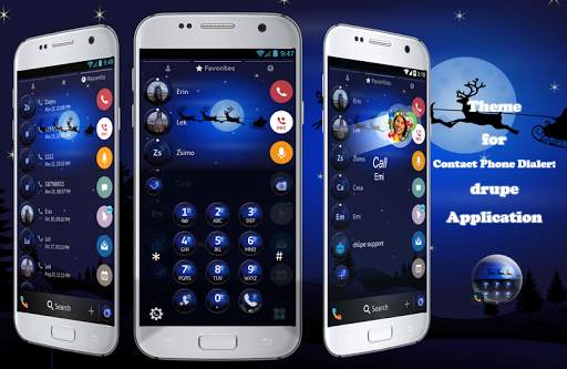 Xmas Night Phone DIaler Theme screenshot 1