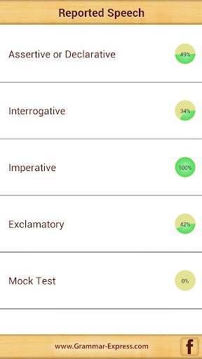 Grammar : Reported Speech Lite screenshot 2
