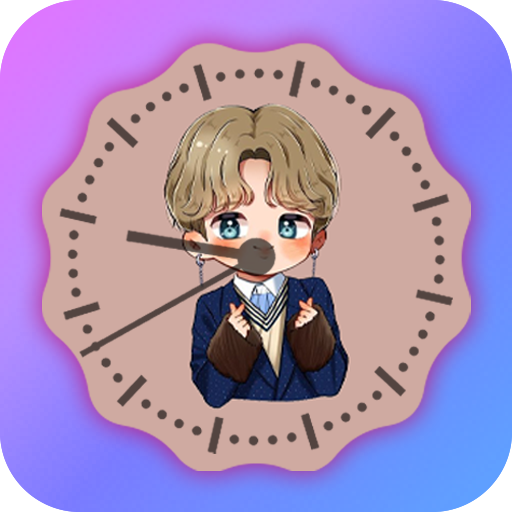 BTS Jimin Clock Live Wallpaper icon