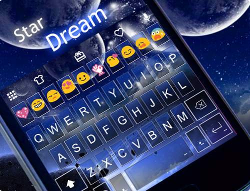 Star Dream Emoji Keyboard Skin screenshot 6