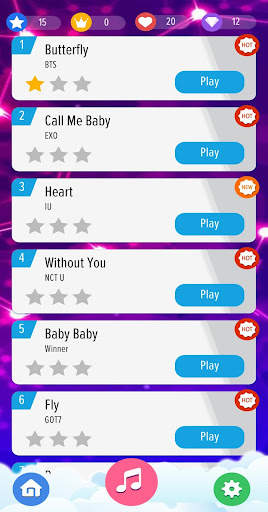 Kpop Piano Tiles Offline - All Korean Song 2020 screenshot 2