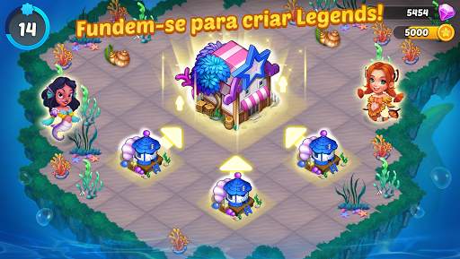 Merge Mermaids-magic puzzles screenshot 1