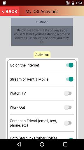 DBT Distress Tolerance Tools screenshot 5