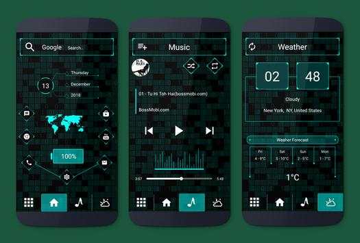 Hitech Modern Launcher - futuristic launcher screenshot 3