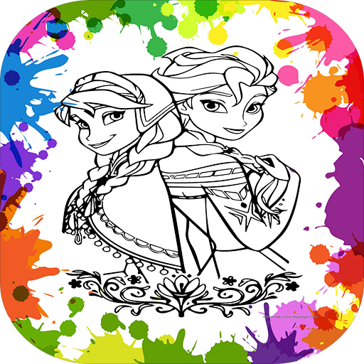 Coloring Ice Princess icon