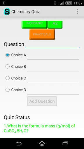 Chemistry Quiz screenshot 2