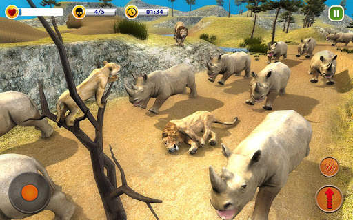 The Lion Simulator - Animal Family Simulator Game screenshot 3