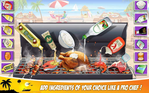 Super Chef Beach Bbq Kitchen Story Cooking Games screenshot 2