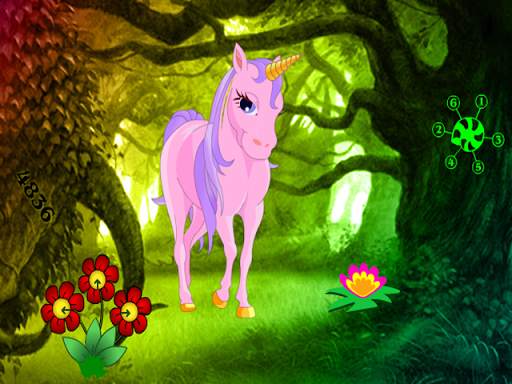 Big Unicorn Fantasy Land Escape screenshot 1