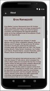 Eros Ramazzotti Music Lyrics screenshot 2