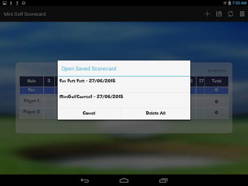 Mini Golf Scorecard स्क्रीनशॉट 8