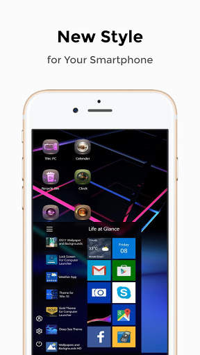 Blue Sky Theme For Computer Launcher screenshot 2
