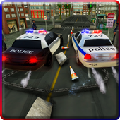 Persecución de la policía del coche Chain Truck icon