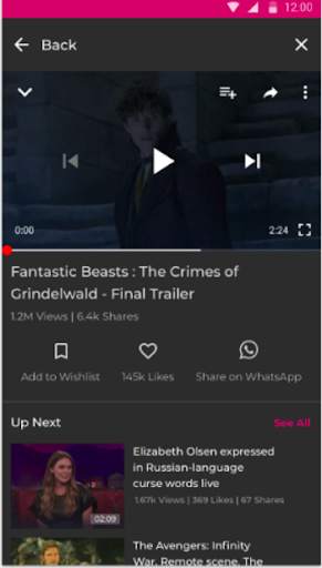 TopFlick: watch videos, like and share on whatsapp screenshot 6