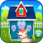 puppy house  decoration games logo