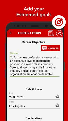 Curriculum vitae app CV Maker screenshot 5