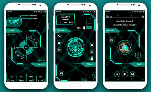 Hi-tech Launcher 3 - AppLock screenshot 2
