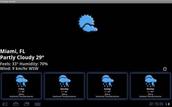 FlipClock AhMan BLUE 4x2 скриншот 6