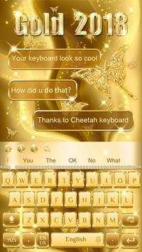 New Gold 2018 Keyboard screenshot 4