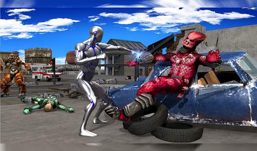 Silver Hero Fighter: Superhero Games screenshot 7