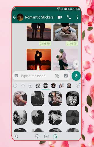 💝New Romantic Stickers for WhatsApp ♥️ screenshot 6