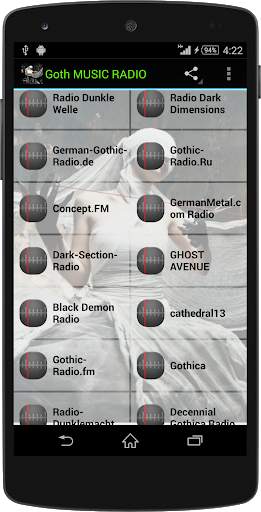Gothic MUSIC RADIO screenshot 1