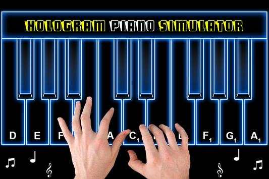 Hologram Piano Simulator screenshot 1