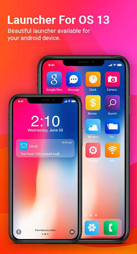 Launcher For OS 13,Phone X style, i OS13 Theme screenshot 1