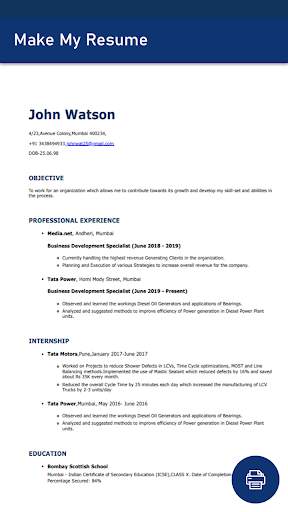 Make My Resume screenshot 4