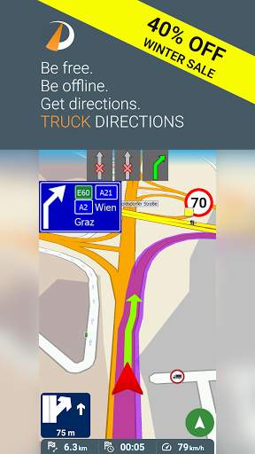 Truck GPS Navigation Pro by Directions (est. 1996) 1 تصوير الشاشة