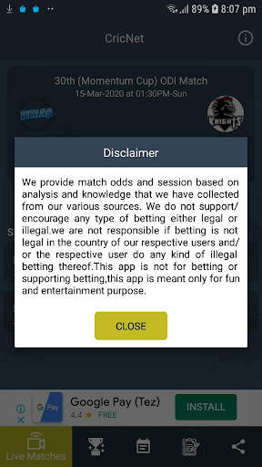 Cricnet- Cricket Live Line screenshot 5