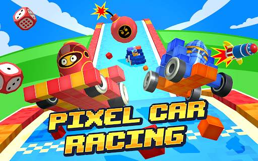 Pixel Car Racer - Real Voxel & Blocky Cars Racing screenshot 13