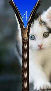 Cat Zipper Screen Lock screenshot 3