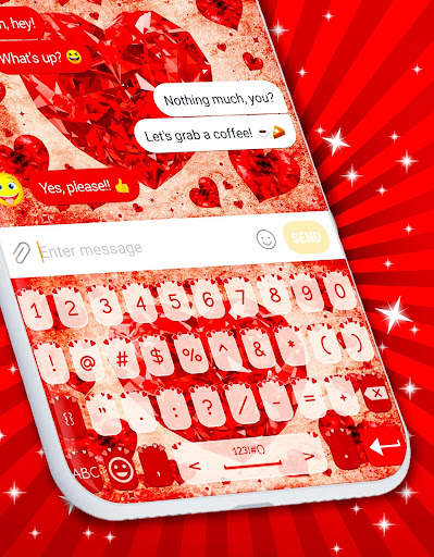 Diamond Heart Keyboard ❤️ Free Love Theme स्क्रीनशॉट 3