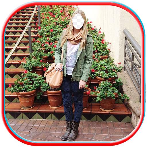 Girls Jeans  Scarf photo face lab 1.0