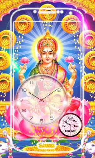 Lakshmi Devi Clock Live Wallpaper screenshot 5