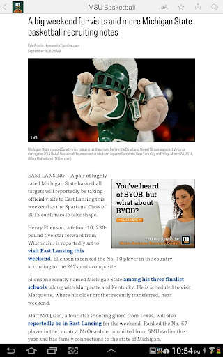 MLive.com: MSU Basketball News screenshot 5