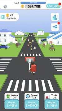 Idle Clean Road 3D screenshot 1