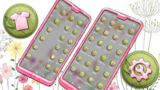 Watercolor Flower Launcher Theme screenshot 2