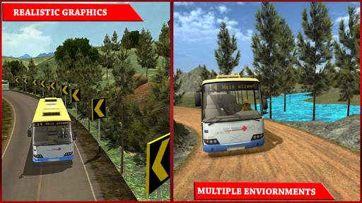Modern Mountain Bus Driver : Uphill Coach Driving screenshot 13