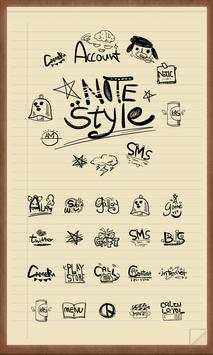 Notes style Icon theme screenshot 1