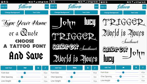 Free Text Tattoo Maker screenshot 1