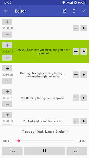 LRC Editor screenshot 3