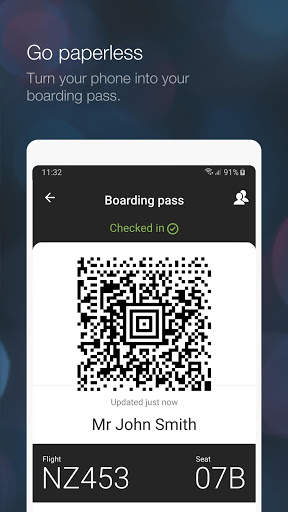 Air NZ mobile app screenshot 2