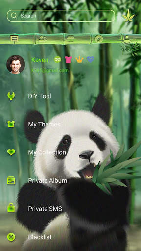 (FREE) GO SMS PANDA THEME screenshot 5