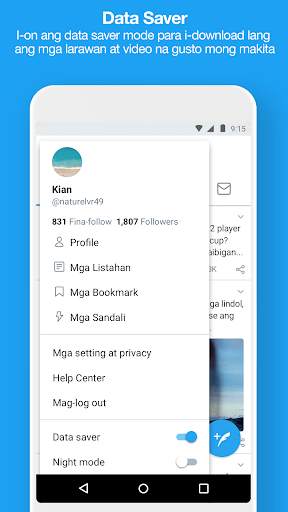 Twitter Lite screenshot 1